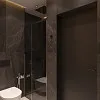 Елегантний темний санвузол в квартирі