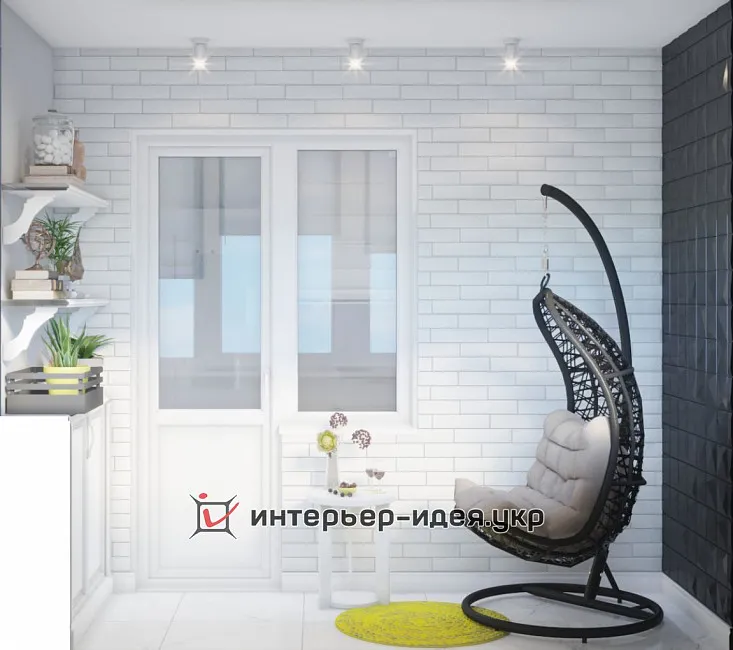 Поєднання контрастів в кухні-їдальні