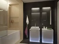 Дизайн санвузла в готелі в сучасному стилі. Дизайн ВАННОЇ КІМНАТИ